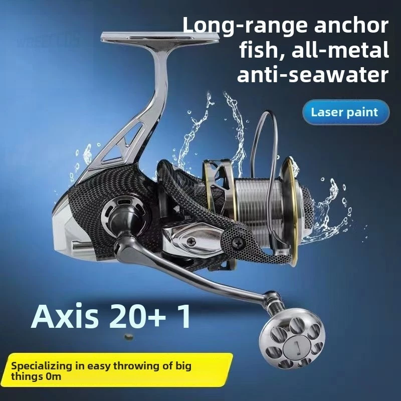 All-Metal Fishing Reel Fishing Reel Spinning Wheel Fishing Reel Sea Pole Reel Fishing Reel Sea Pole Reel Long Casting Reel Anchor Fishing Re