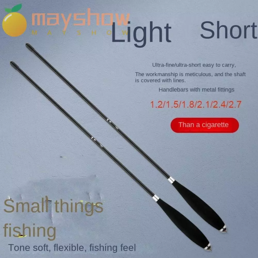 MAYSHOW ชุดเบ็ดตกปลา, Fishing Pole Telescopic Fishing Rod ครบชุด, Travel Fishing Gear Glass Fibre 1.1.5 1.8 2.1m Spincast Fishing Reel Feeder Rod Combo Fishing