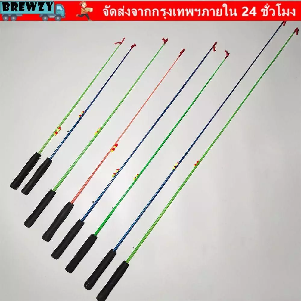 BREWZY ชุดเบ็ดตกปลา, Casting Rod Fishing Pole Fishing Rod ชุด, Travel Fishing Gear Spincast Fishing Reel Telescopic Glass Fibre Feeder Rod Combo Fishing