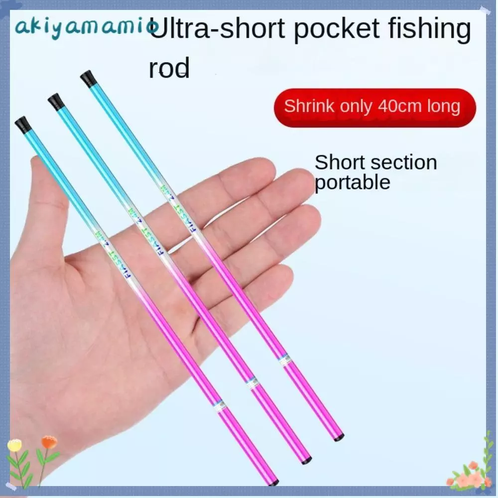 AKIYAMAMIO เบ็ดตกปลาครบชุด, Fishing Pole Telescopic Fishing Rod ชุด, Travel Fishing Gear Casting Rod 1.5 M-3.6 M Spincast Fishing Reel Feeder Rod Combo Fishing