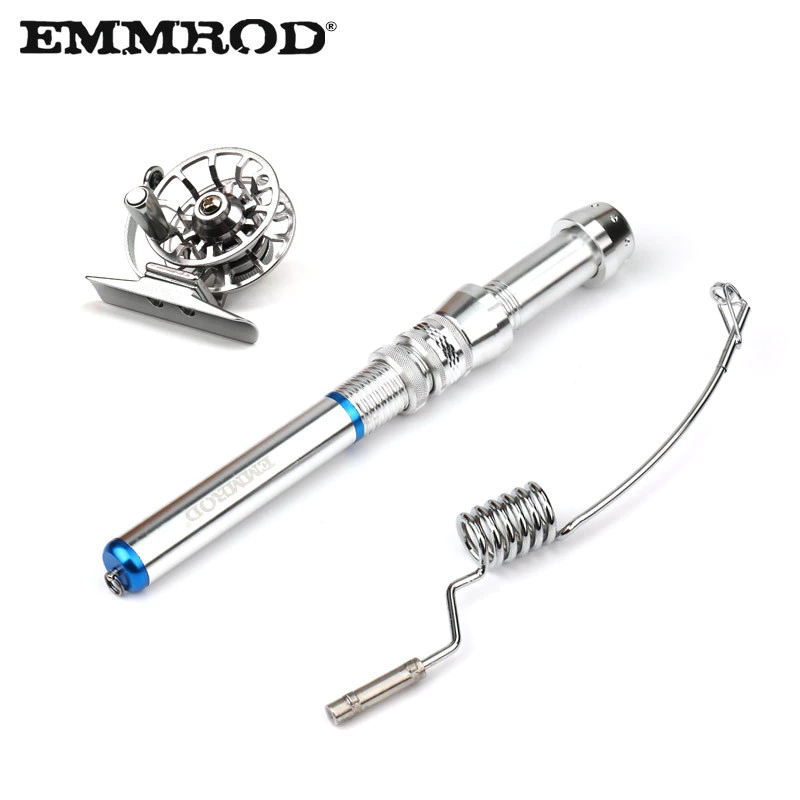 EMMROD Full Metal Fishing Rod Raft Fishing Ice Fishing Rock Fishing Front Casting Fly Fishing Rod Small Fishing Rod for