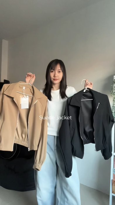 เสื้อคลุมแขนยาวหนังกลับ งานสวย ไม่หนามาก #เสื้อคลุม #เสื้อคลุมหนังกลับ #คลาสแฟชั่น #OOTD #ป้ายยาช้อปปี้