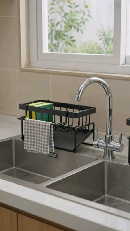 Kệ để bồn rửa bát thiết kế đẹp, tiện dụng #kệđựngđồ #đồdùngtrongbếp #sắpxếp