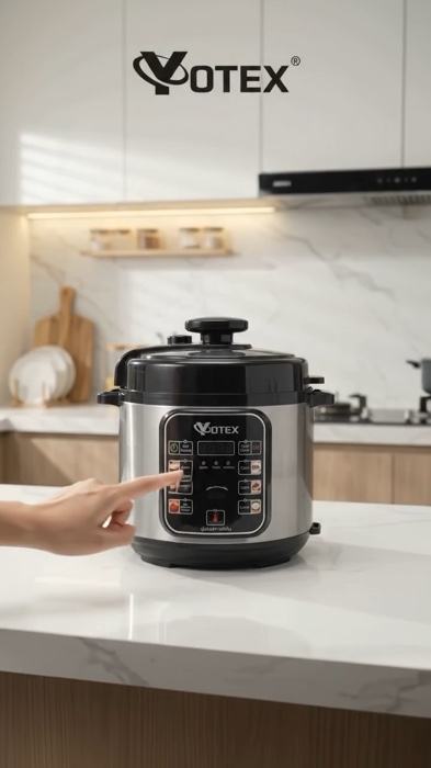 YOTEX DD-111 nồi áp suất điện 5L 930W đa dạng thực đơn, điều chỉnh độ nhám 3 mức 🍲✨ #YOTEX #nôiápsuất #đồdùngbếp #đồdùngtrongbếp