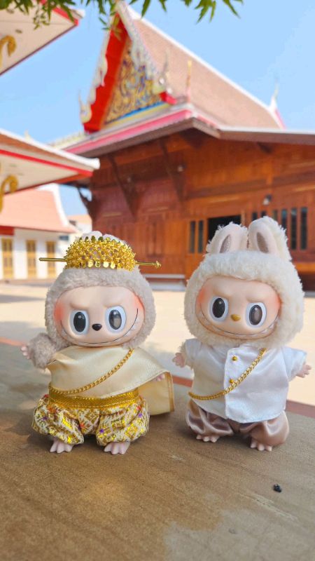 ชุดไทยตุ๊กตาลาบูบู้#ตุ๊กตาลาบูบู้ #ชุดตุ๊กตาลาบูบู้ #ชุดลาบูบู้