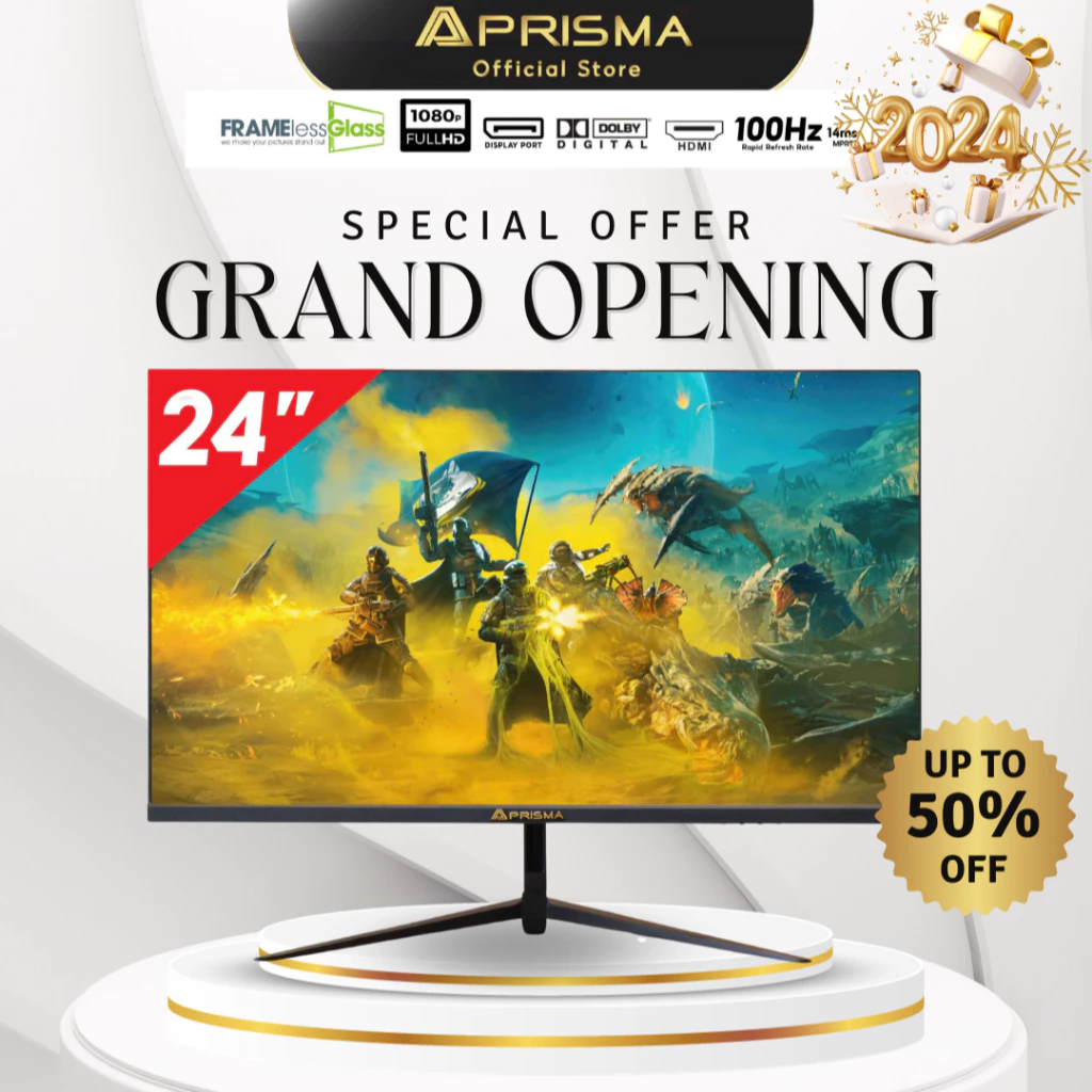 PRISMA จอมอนิเตอร์ 24 นิ้ว PMM-2410FLS FHD IPS 100Hz