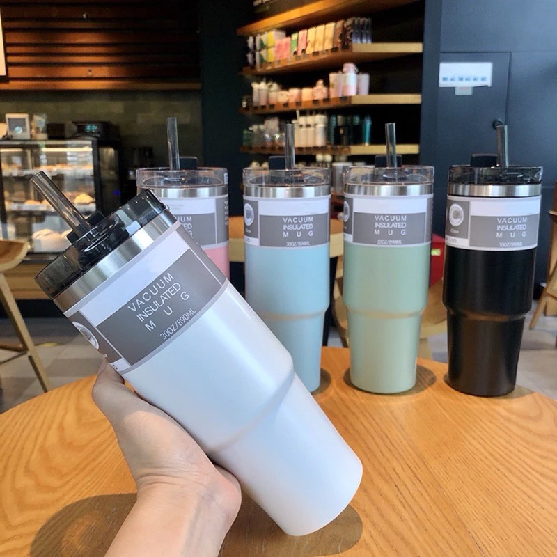 แก้วน้ำเก็บความเย็น 30oz ขนาด 890ml สแตนเลส