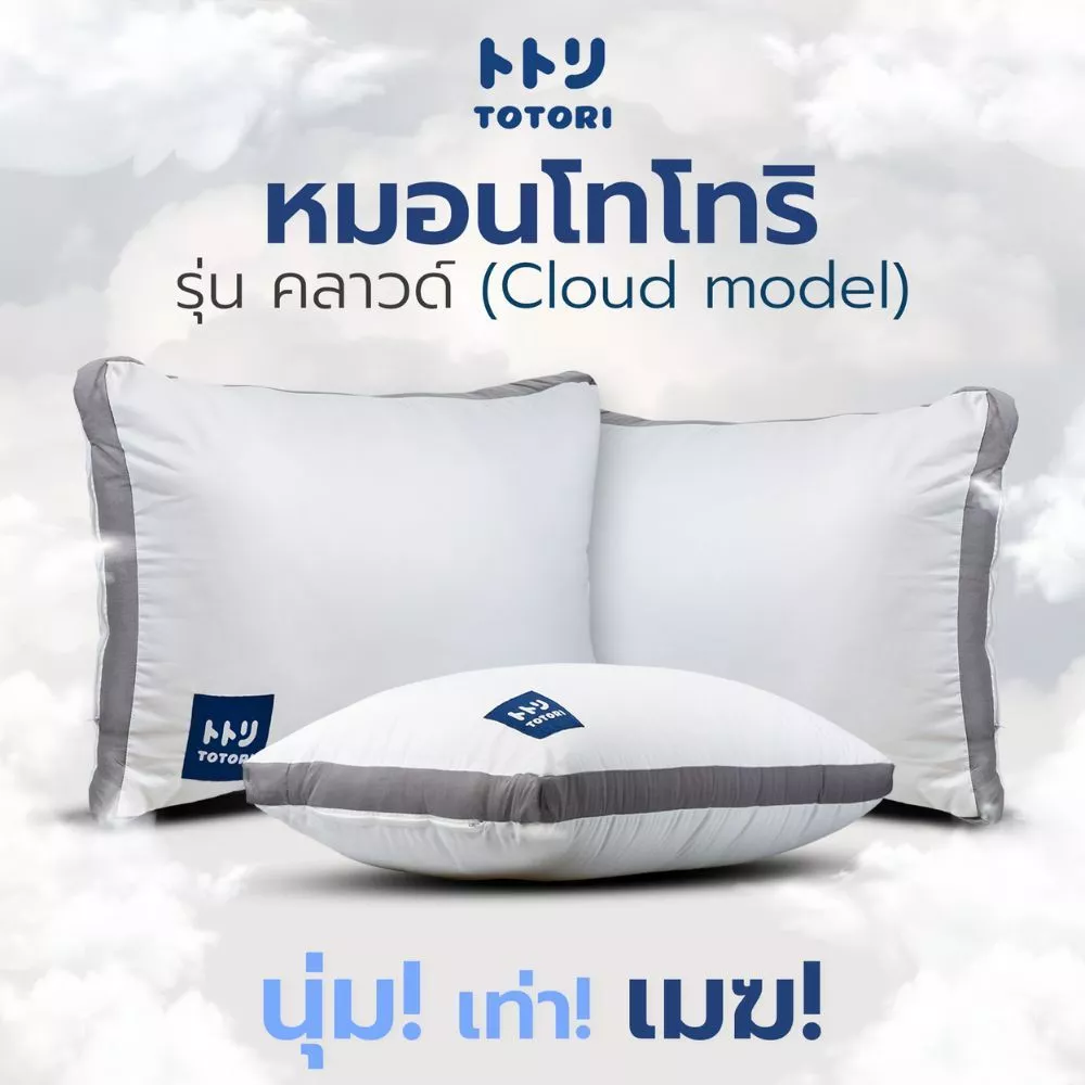 TOTORI หมอน รุ่น คลาวด์(Cloud model) , หมอนหนุน