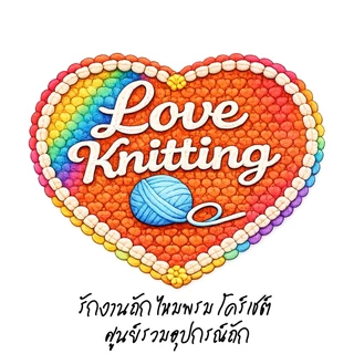 โลโก้ร้าน Love_knitting รักงานถัก